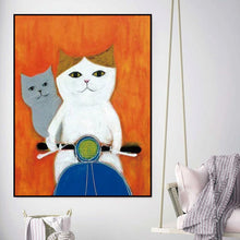 Load image into Gallery viewer, Fresh Style Cat Wall Art Canvas