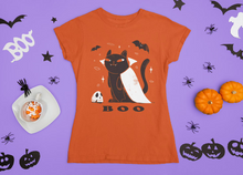Load image into Gallery viewer, Cat Halloween Boo Shirt Short-Sleeve Unisex T-Shirt