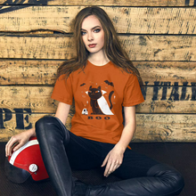 Load image into Gallery viewer, Cat Halloween Boo Shirt Short-Sleeve Unisex T-Shirt