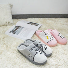 Load image into Gallery viewer, Warm Cartoon Cat Winter Slippers