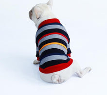 Load image into Gallery viewer, Colorful Stripe Pet Sweater Jacket