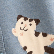 Load image into Gallery viewer, V-Neck Cat Sweater
