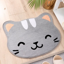 Load image into Gallery viewer, Cat Flocking Bathroom Mat