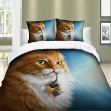 Load image into Gallery viewer, 3D Cat Bedding Set