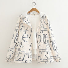 Load image into Gallery viewer, Kawaii Graffiti Cat Loose Jacket