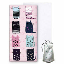 Load image into Gallery viewer, Cartoon Cat Microfiber Towel