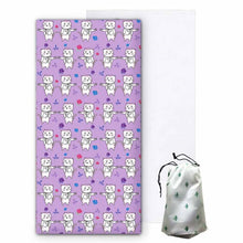 Load image into Gallery viewer, Cartoon Cat Microfiber Towel