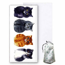 Load image into Gallery viewer, Cartoon Cat Microfiber Towel