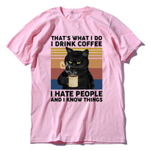 Load image into Gallery viewer, Funny Black Cat Men's Cotton T-Shirt