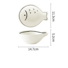 Load image into Gallery viewer, 3D Cat & Fish Plate