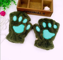 Load image into Gallery viewer, Cute Cat Paw Plush Mitten