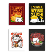 Load image into Gallery viewer, Japanese Canvas Cute Cat Wall Art