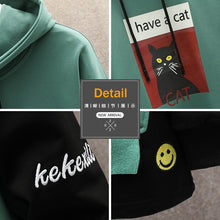 Load image into Gallery viewer, Unisex Black cat Hoodies