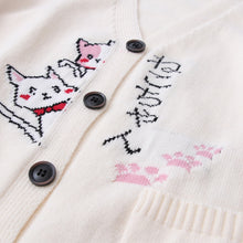 Load image into Gallery viewer, Cat Embroidery Cardigan And Pants