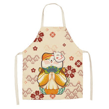 Load image into Gallery viewer, Lucky Cat Baking Apron Kitchen