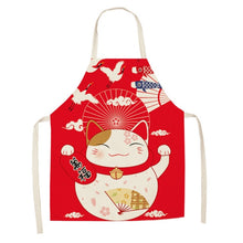 Load image into Gallery viewer, Lucky Cat Baking Apron Kitchen