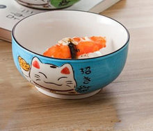 Load image into Gallery viewer, Cat Round Ceramic Bowl