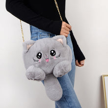 Load image into Gallery viewer, Cute Kitty Plush Shoulder Bag