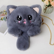 Load image into Gallery viewer, Cute Kitty Plush Shoulder Bag