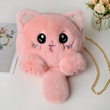 Load image into Gallery viewer, Cute Kitty Plush Shoulder Bag