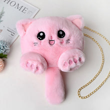 Load image into Gallery viewer, Cute Kitty Plush Shoulder Bag