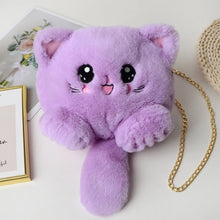 Load image into Gallery viewer, Cute Kitty Plush Shoulder Bag