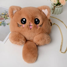 Load image into Gallery viewer, Cute Kitty Plush Shoulder Bag