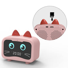 Load image into Gallery viewer, Cat Shape Bluetooth 5.0 Alarm Clock Speaker