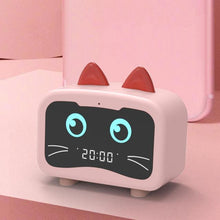 Load image into Gallery viewer, Cat Shape Bluetooth 5.0 Alarm Clock Speaker