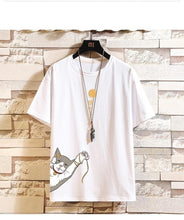 Load image into Gallery viewer, Cat Print Short Sleeve T-Shirt