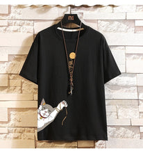 Load image into Gallery viewer, Cat Print Short Sleeve T-Shirt