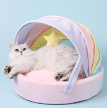Load image into Gallery viewer, Rainbow Cat Bed Deep Sleep