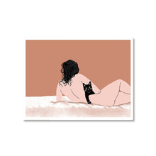 Load image into Gallery viewer, Funny Cat Canvas Wall Art Painting Gift