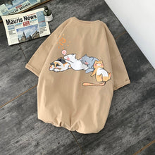 Load image into Gallery viewer, Summer Kawaii Cat Cartoon Shirt
