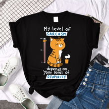 Load image into Gallery viewer, Sarcasm Cat T-Shirt