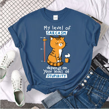 Load image into Gallery viewer, Sarcasm Cat T-Shirt