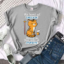 Load image into Gallery viewer, Sarcasm Cat T-Shirt