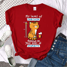 Load image into Gallery viewer, Sarcasm Cat T-Shirt