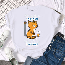 Load image into Gallery viewer, Sarcasm Cat T-Shirt