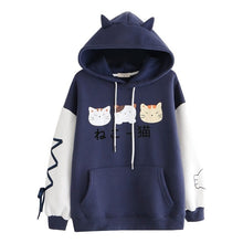Load image into Gallery viewer, Anime Cat Cute Sweatshirt Hoodie