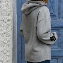 Load image into Gallery viewer, Paw Crop Winter Hoodie