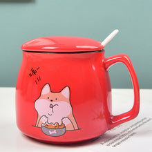 Load image into Gallery viewer, Cute Cat Ceramic Mug/Spoon