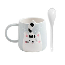 Load image into Gallery viewer, 400ml Cute Cat Ceramic Mug Set