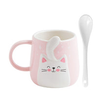 Load image into Gallery viewer, 400ml Cute Cat Ceramic Mug Set