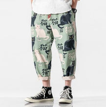 Load image into Gallery viewer, Cat Print Harem Pants Men