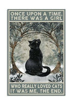 Load image into Gallery viewer, Portrait Black Cat Wall Decor