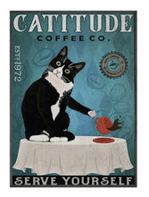 Load image into Gallery viewer, Portrait Black Cat Wall Decor