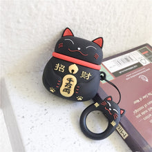 Load image into Gallery viewer, Airpods Case Japanese Cat Silicone