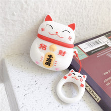 Load image into Gallery viewer, Airpods Case Japanese Cat Silicone
