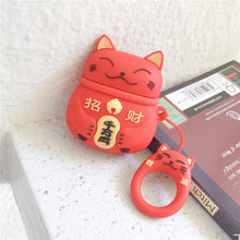 Load image into Gallery viewer, Airpods Case Japanese Cat Silicone